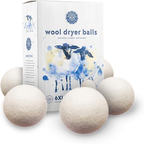 Woolzies Wool Dryer Balls Organic 6-Pack XL