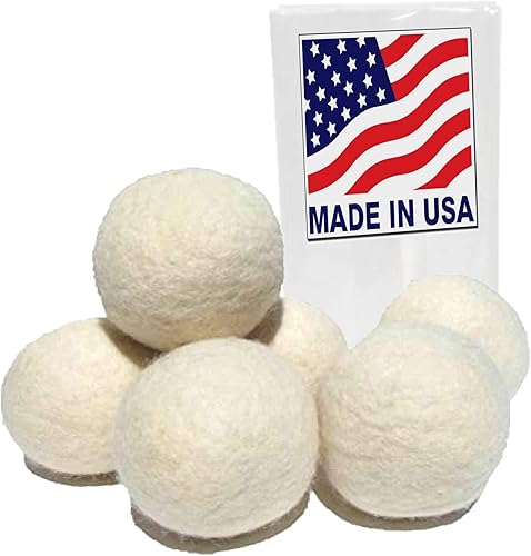 A Little Green Bee Eco-Friendly Wool Dryer Balls Set of 6