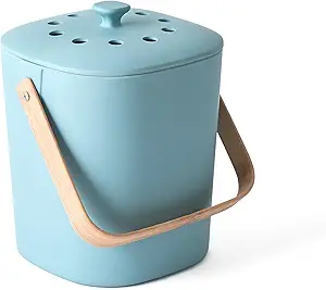 Bamboozle countertop compost bin made from bamboo fiber