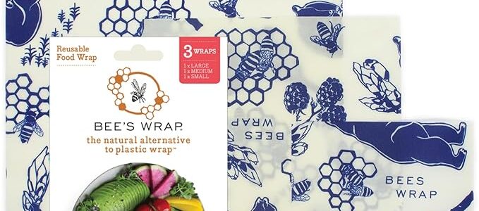 Bee's Wrap beeswax food wrap 3-pack assorted sizes plastic-free reusable