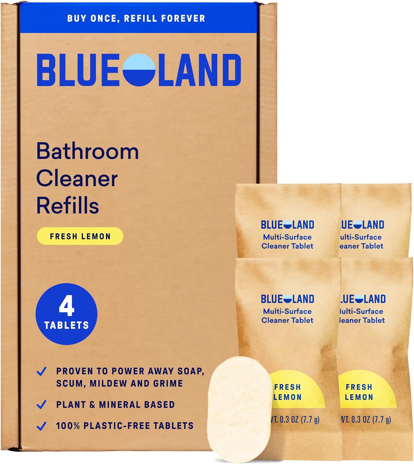 BLUELAND Multi-Surface Cleaner 10-Pack Refill Tablets eco-friendly cleaning