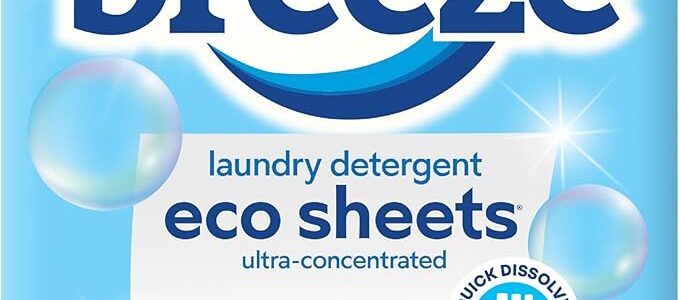 Earth Breeze eco-friendly laundry detergent sheets fresh scent 60 loads