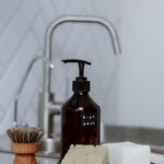 Eco-friendly kitchen cleaning set with natural dish soap bar - sustainable dishwashing