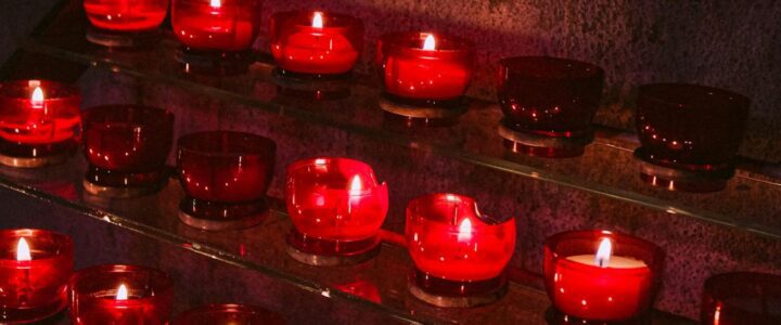 Eco-friendly natural soy candles burning with soft warm light for clean home fragrance