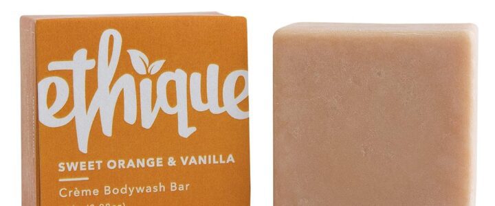 Ethique Sweet Orange and Vanilla body wash bar - plastic-free eco-friendly solid body wash