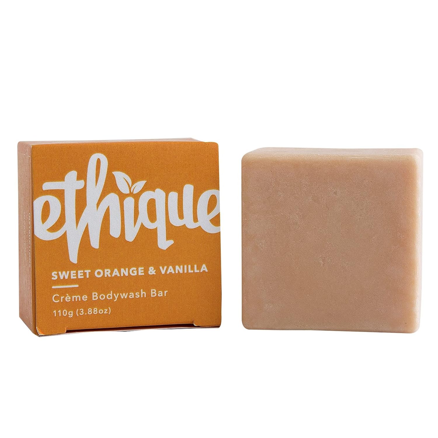 Ethique Sweet Orange and Vanilla body wash bar - plastic-free eco-friendly solid body wash