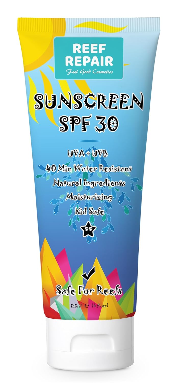 Reef Repair SPF 30 Plus All Natural Water Resistant Mineral Suncream - reef safe and biodegradable