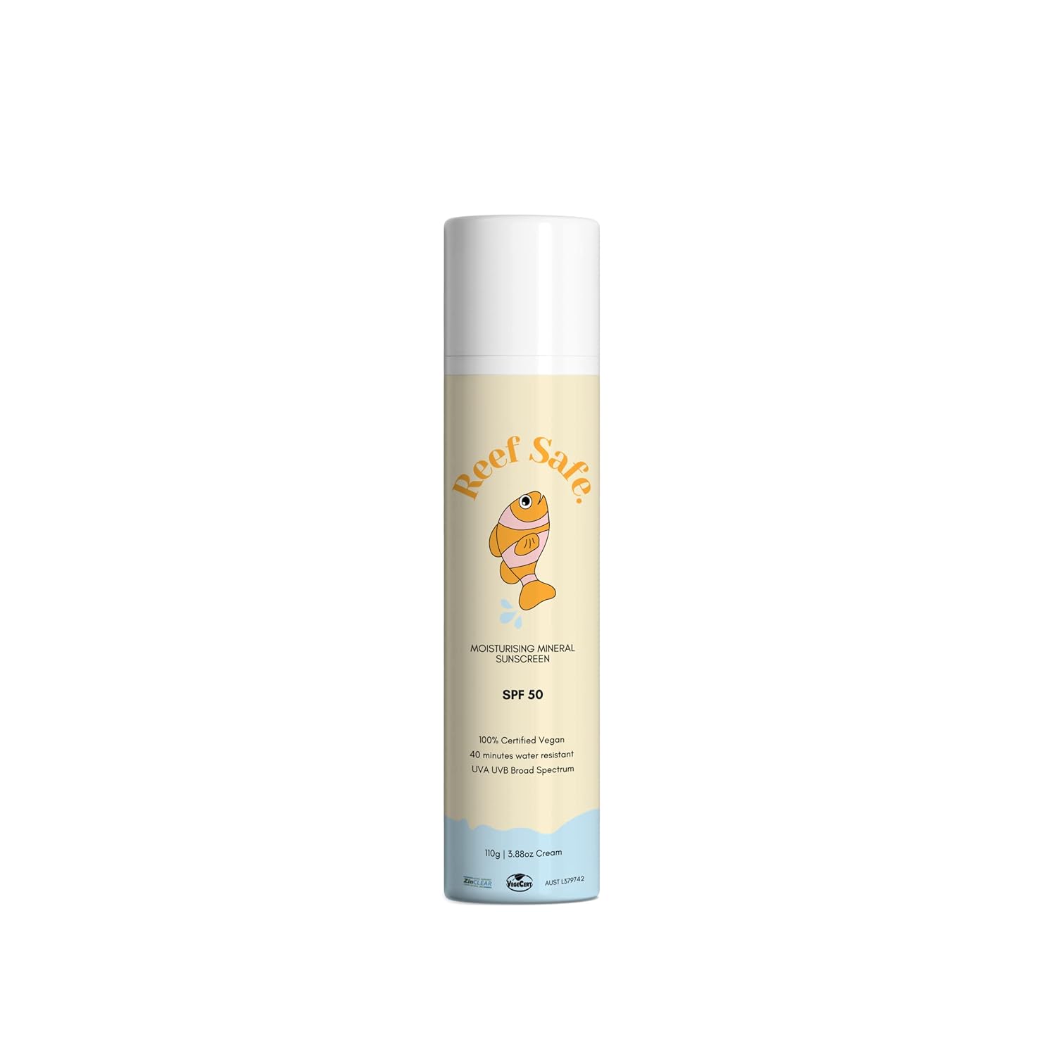 Reef Safe Mineral Sunscreen SPF 50 Organic and Vegan - pool safe, people safe, for sensitive skin