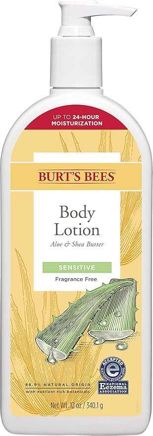 Burt's Bees Aloe and Shea Butter Body Lotion for sensitive skin