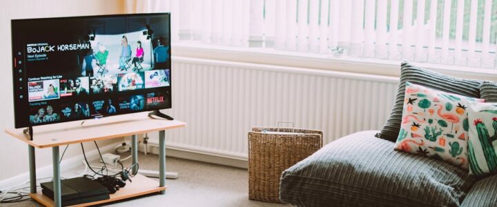 Eco-friendly air purifier in a clean modern living room with indoor plants