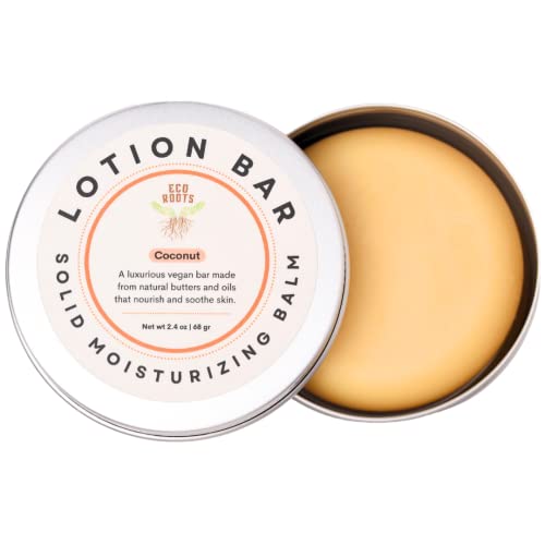 EcoRoots Solid Lotion Bar - zero waste plastic-free body moisturizer tin